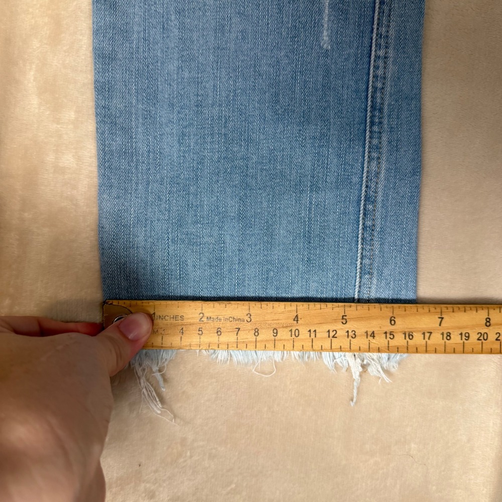 Flying Monkey Women's Light Blue Distressed Boot Cut Jeans - Picture 7 of 8